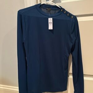 New Navy Ann Taylor long sleeved top